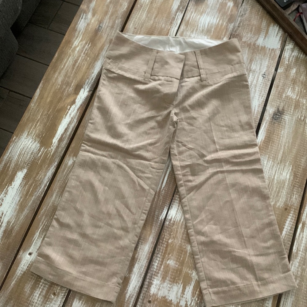 Tan/beige dress up capris